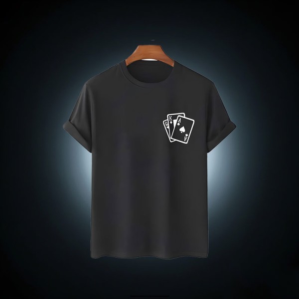 Simple Plain Color T-Shirt Short Sleeve Breathable Men T Shirt