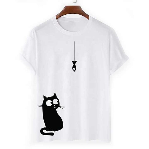 Women's Cheap Plain T Shirt Short Sleeve Graphic P...