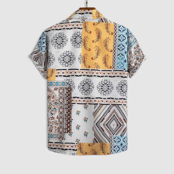 Normal Shirts Breathable Anti-wrinkle Hawaiian Vacation Casual Shirt