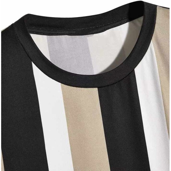 Drop Shoulder Round Neck Summer T-shirt High-quality Cotton